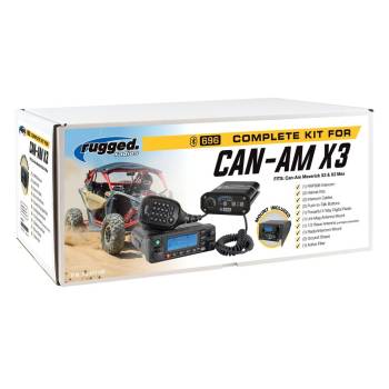 Rugged Radios - Rugged Radios Can-Am X3 Complete UTV Communication System With Top Mount (Helmet Kits)