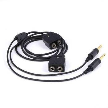 Rugged Radios - Rugged Radios General Aviation Pilot Headset Extension Splitter Cable