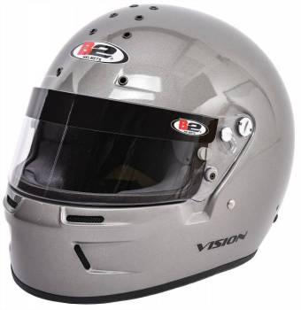 B2 Helmets - B2 Vision EV Helmet - Metallic Silver - Small
