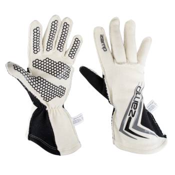 Zamp - Zamp ZR-60 Race Gloves - White - Medium