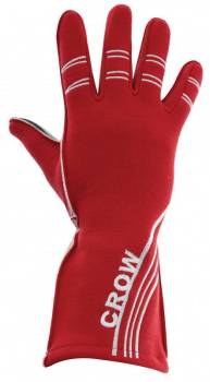 Crow Safety Gear - Crow All Star Nomex® Driving Gloves SFI-3.5 - Red - Medium
