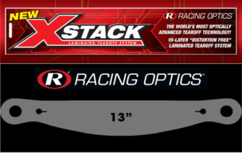 Racing Optics - Racing Optics XStack™ Tearoffs - Smoke - Fits Simpson Venator / Sparco: WTX Series, Prime RF-9W, RF-5W, RF-7W