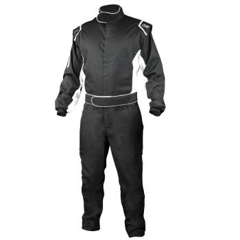 K1 RaceGear - K1 RaceGear Challenger Suit - Black, White - Small 48