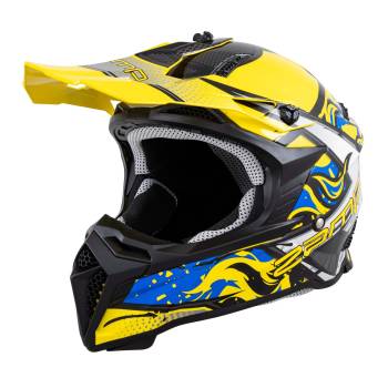 Zamp - Zamp FX-4 Graphic Motocross Helmet - Yellow Graphic - Large