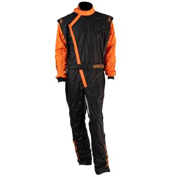 Zamp - Zamp ZR-40 Race Suit - Black/Orange - Large