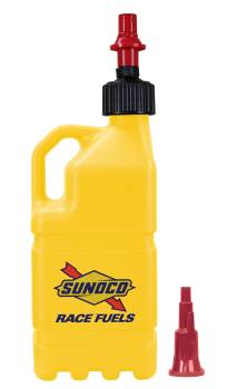 Sunoco Race Jugs - Sunoco Race Gen 3 Jugs Utility Jug - 5 Gallon - Fastflo O-Ring Seal Cap - Yellow