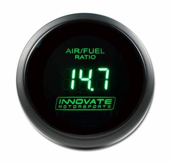 Innovate Motorsports - Innovate Motorsports DB Wideband Digital Air-Fuel Ratio Gauge - 8:1-18:1 AFR - 2-1/16" Diameter - Black Face / Green LED - Gauge Only