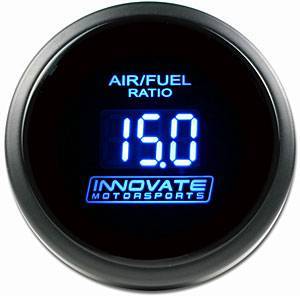 Innovate Motorsports - Innovate Motorsports DB Wideband Air-Fuel Ratio Digital Gauge - 8:1-18:1 AFR - 2-1/16" Diameter - Black Face / Blue LED