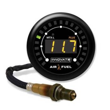 Innovate Motorsports - Innovate Motorsports MTX-L Power Sports - Wideband Air-Fuel Ratio Gauge - 7.35:1-22.4:1 AFR - 2-1/16" Diameter - 3 ft Cable - White Face