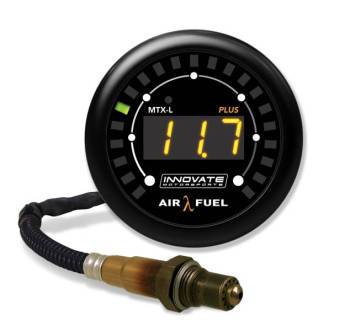 Innovate Motorsports - Innovate Motorsports MTX-L - Wideband Digital Air-Fuel Ratio Gauge - 7.35:1-22.4:1 AFR - 2-1/16" Diameter - 8 ft Cable - White Face