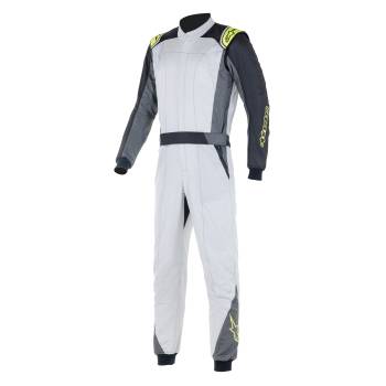 Alpinestars - Alpinestars Atom FIA Suit - Silver /Anthracite/Yellow Fluo - Size 48