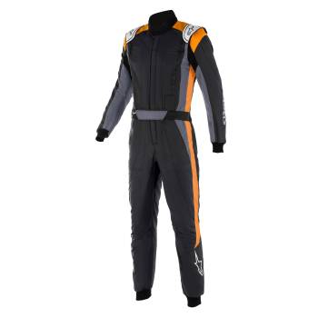 Alpinestars - Alpinestars GP Pro Comp v2 FIA Suit - Black/Asphalt/Orange Fluo - Size 52