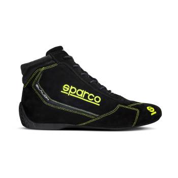 Sparco - Sparco Slalom Shoe - Black/Yellow - Size: Euro 39 / US: 5-5.5