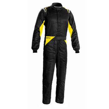 Sparco - Sparco Sprint Boot Cut Suit - Black/Yellow - Size: Euro 48 / US: Small