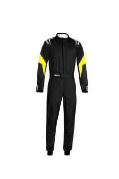 Sparco - Sparco Competition Suit - Black/Yellow - Size: Euro 50 / US: Small/Medium