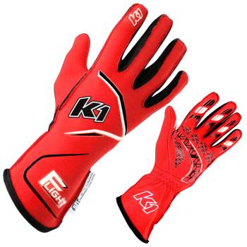 K1 RaceGear - K1 RaceGear Flight Glove -  Red - Small