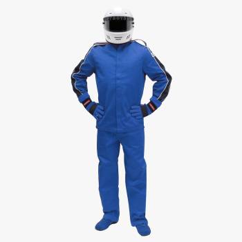 Pyrotect - Pyrotect Sportsman Deluxe Single Layer SFI-1 Proban Jacket (Only) - Blue - Medium