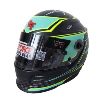 G-Force Racing Gear - G-Force Revo Graphics Helmet - Medium - Teal