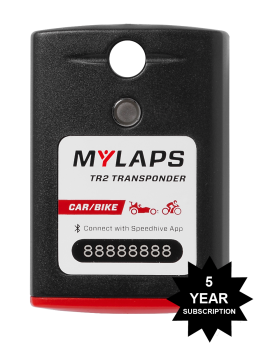 MYLAPS Sports Timing - MYLAPS TR2 Rechargeable Transponder - Car/Bike - 5 Year Subscription