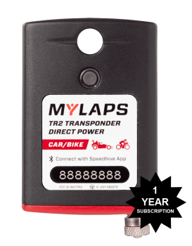 MYLAPS Sports Timing - MYLAPS TR2 Direct Power Transponder - Car/Bike - 1 Year Subscription