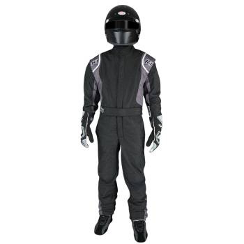 K1 RaceGear - K1 RaceGear Precision II YOUTH Fire Suit - Black/Grey - 6X-Small