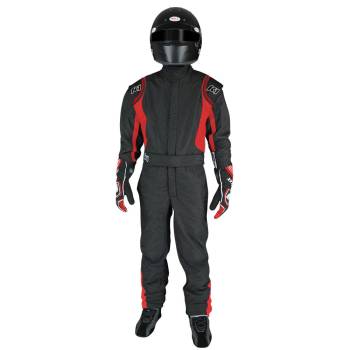 K1 RaceGear - K1 RaceGear Precision II YOUTH Fire Suit - Black/Red - X-Small