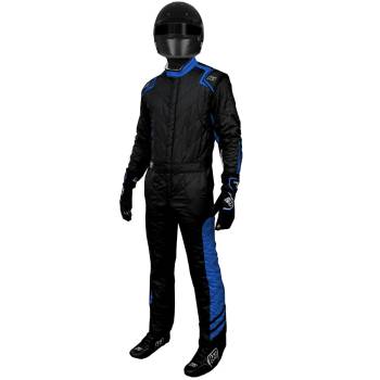 K1 RaceGear - K1 RaceGear K1 Aero Suit  - Black/Blue - X-Large / Euro 60
