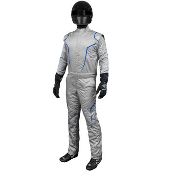 K1 RaceGear - K1 RaceGear GT2 Suit - Grey/Blue - 2X-Large / Euro 64
