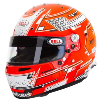 Bell Helmets - Bell RS7 Stamina Helmet - Red Graphic - 6-3/4 (54)