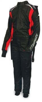 Impact - Impact Mini-Racer Firesuit - Black/Red - Child X-Large