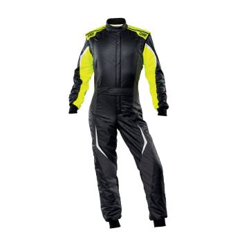 OMP Racing - OMP Tecnica EVO Suit MY2021 - Black/Fluo Yellow - Euro Size 52