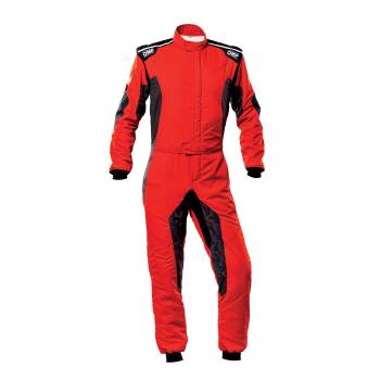 OMP Racing - OMP Tecnica Hybrid Suit - Black/Red - Euro Size 52