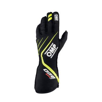 OMP Racing - OMP EVO X Glove - Black/Fluo Yellow - X-Large