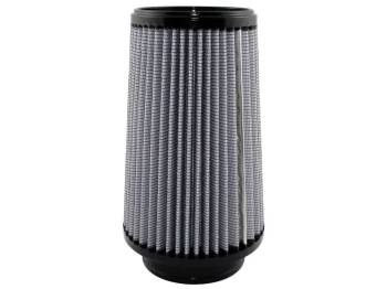 aFe Power - aFe Power Magnum FLOW Pro DRY S Air Filter Element - Conical - 6" Base Diameter - 4-3/4" Top Diameter - 9" Tall - 4" Flange - Synthetic - White