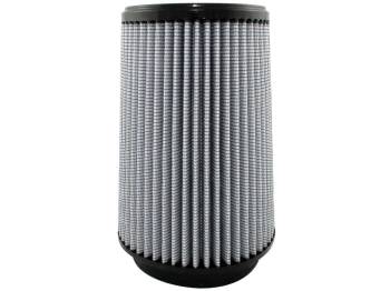 aFe Power - aFe Power Magnum FLOW Pro DRY S Air Filter Element - Conical - 6-1/2" Base Diameter - 5-1/2" Top Diameter - 9" Tall - 5" Flange - Synthetic - White