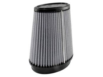 aFe Power - aFe Power Magnum FLOW Pro DRY S Air Filter Element - 4 x 4-3/4" Base - 2-1/2 x 4-1/4" Top - 6" Tall - 3 x 4-3/4" Flange - Synthetic - White