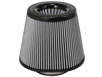 aFe Power - aFe Power Magnum FLOW Pro DRY S Air Filter Element - 7 x 10" Base Diameter - 7" Top Diameter - 8" Tall - 5-1/2" Flange - Synthetic - White - Universal