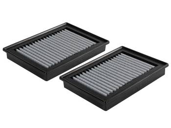 aFe Power - aFe Power Magnum FLOW Pro DRY S Air Filter Element - Panel - Synthetic - White - Infiniti Q50 2016-20 - (Pair)