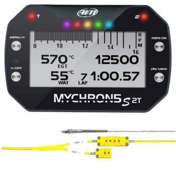 AIM Sports - AIM Sports MyChron5s Data Logger - EGT/Water Temperature Sensors Included