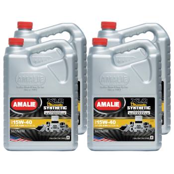 Amalie Oil - Amalie XLO Ultimate Motor Oil - 15W40 - Semi-Synthetic - 1 Gal. Jug - (Set of 4)