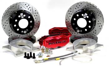 Baer Disc Brakes - Baer SS4 Plus Brake System - Rear - 4 Piston Caliper - 11.62" Drilled/Slotted - 2 Piece Rotor - Aluminum - Black