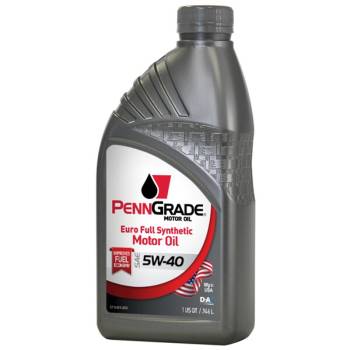 PennGrade Motor Oil - PennGrade Euro Motor Oil - 5W40 - Synthetic - 1 qt Bottle