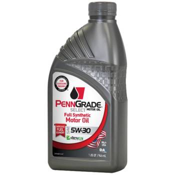 PennGrade Motor Oil - PennGrade Select Motor Oil - 5W30 - Synthetic - 1 qt Bottle