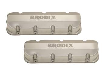 BRODIX - BRODIX Tall Valve Cover - Brodix Logo - Fabricated Aluminum - Big Block Chevy - (Pair)