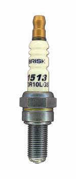 Brisk Racing Spark Plugs - Brisk Premium Racing Spark Plug - 10 mm Thread - 19 mm R - Heat Range 10 - Gasket Seat - Resistor