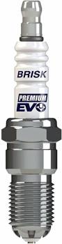 Brisk Racing Spark Plugs - Brisk Premium EVO Spark Plug - 14 mm Thread - 18 mm R - Heat Range 15 - Tapered Seat - Resistor