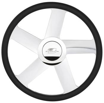 Billet Specialties - Billet Specialties BLVD 42 Steering Wheel Half Wrap - 15.5" Diameter - Aluminum - Polished
