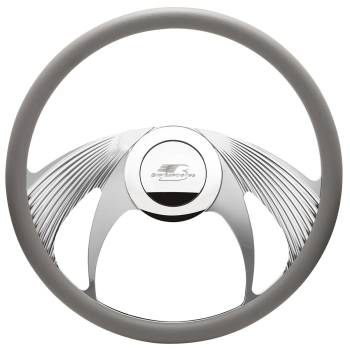 Billet Specialties - Billet Specialties Phantom Steering Wheel Half Wrap - 15.5" Diameter - Aluminum - Polished