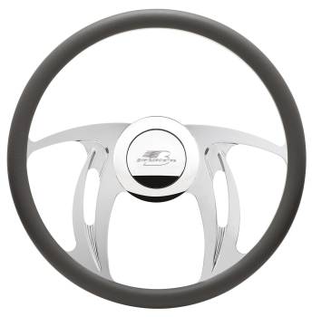 Billet Specialties - Billet Specialties Hurricane Steering Wheel Half Wrap - 15.5" Diameter - Aluminum - Polished