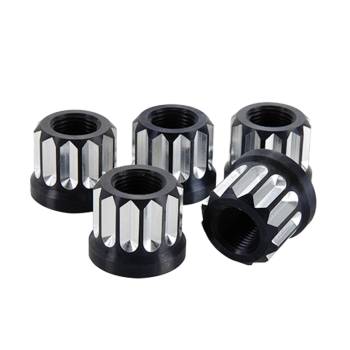 Billet Specialties - Billet Specialties Lug Nut - 12 Point Head - Aluminum - Black - (Set of 5)